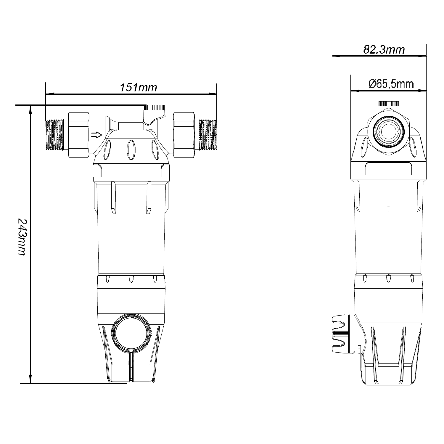 Filtru cu Autocurățire S-CLEAN ECO, 40 microni, 3mc/h