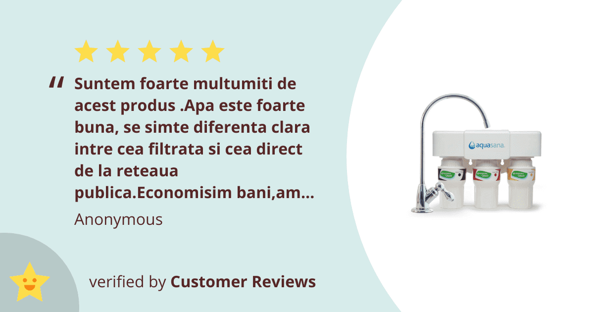 Aquasana AQ-5300 - Sistem de Filtrare Apă cu montare sub Chiuvetă